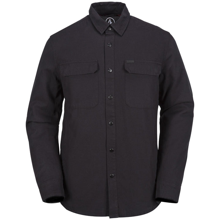 Volcom Larkin Jacket Black Front View