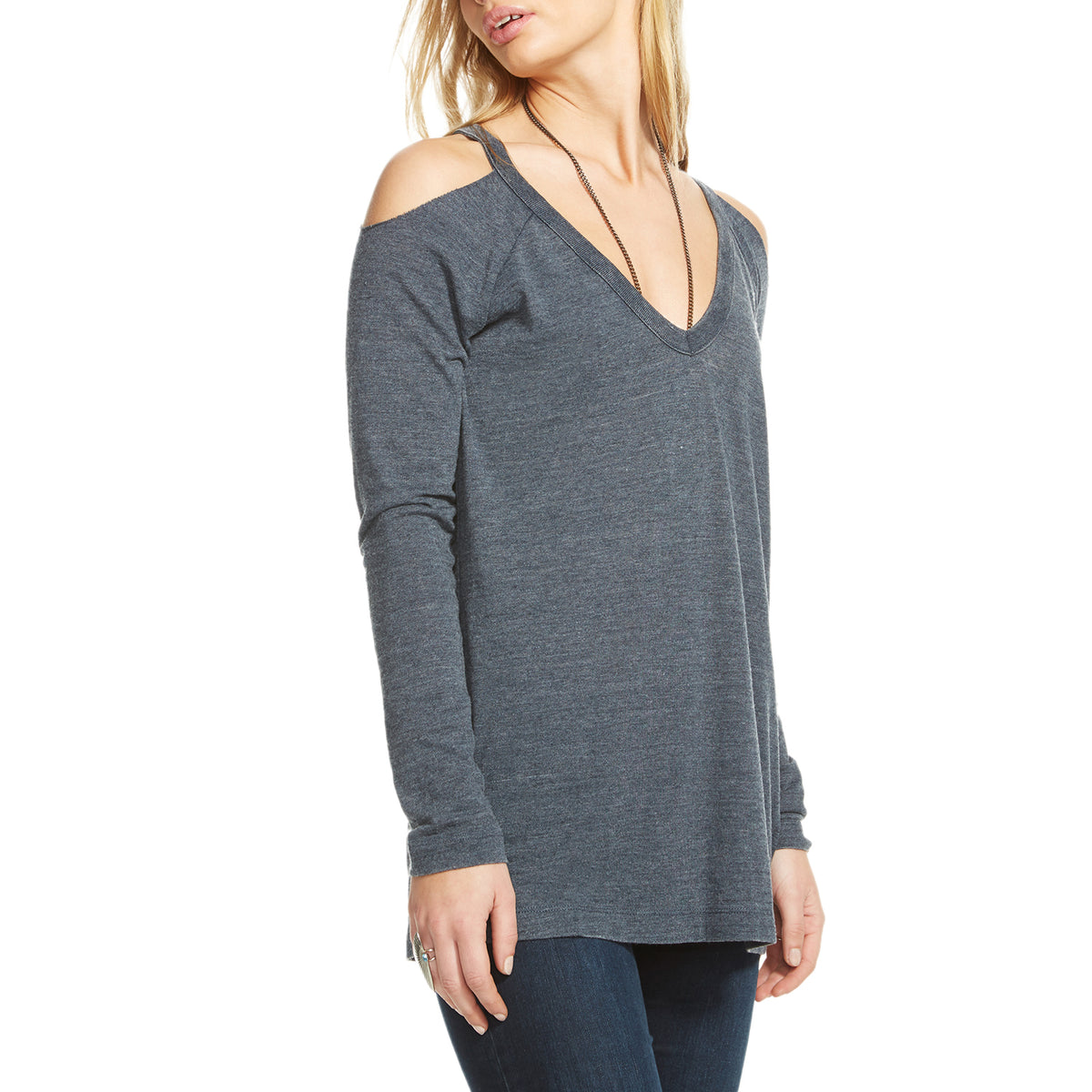 Chaser Triblend Cold Shoulder Tee - Women's Canopy