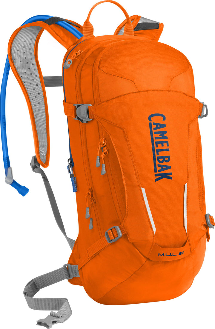 CamelBak M.U.L.E. Hydration Pack Laser Orange/Pitch Blue