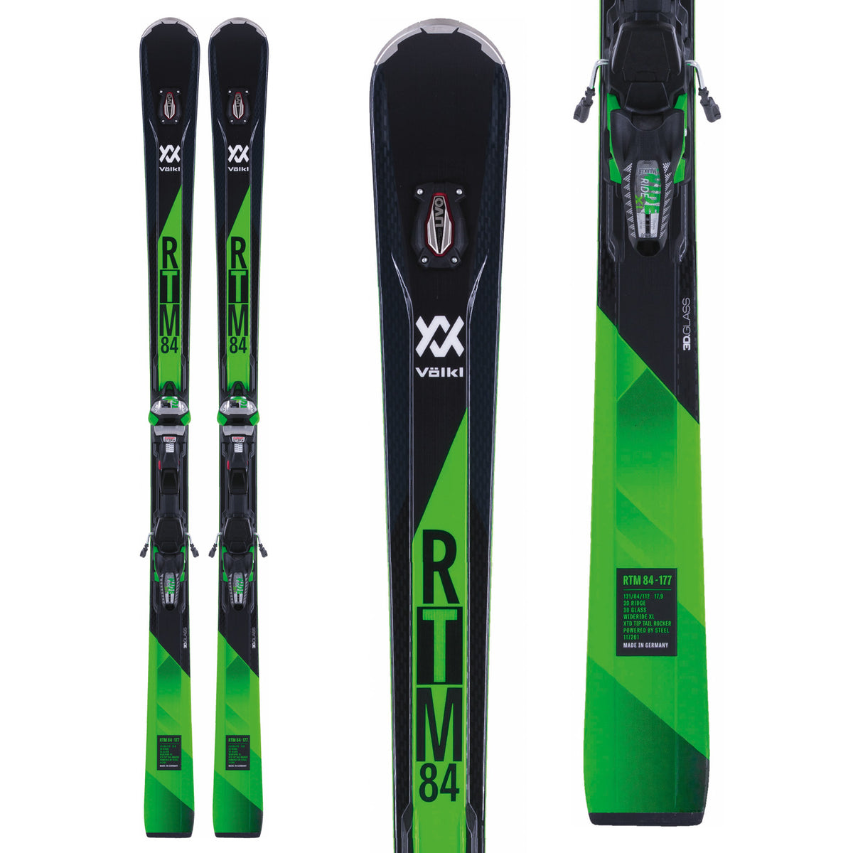 Volkl RTM 84 Skis + iPT WideRide XL 14 FR GW Bindings 2018