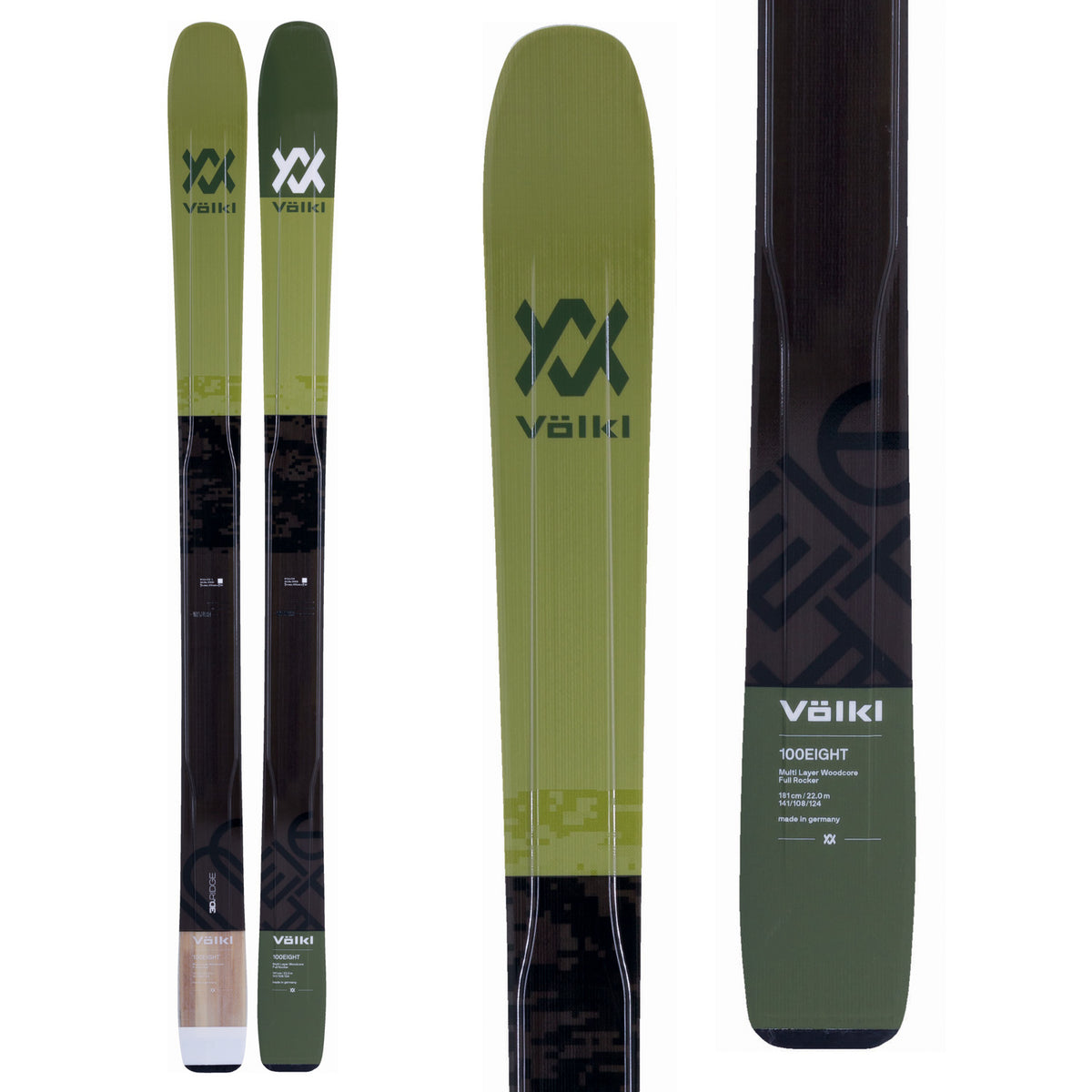 Volkl 100Eight Skis 2018