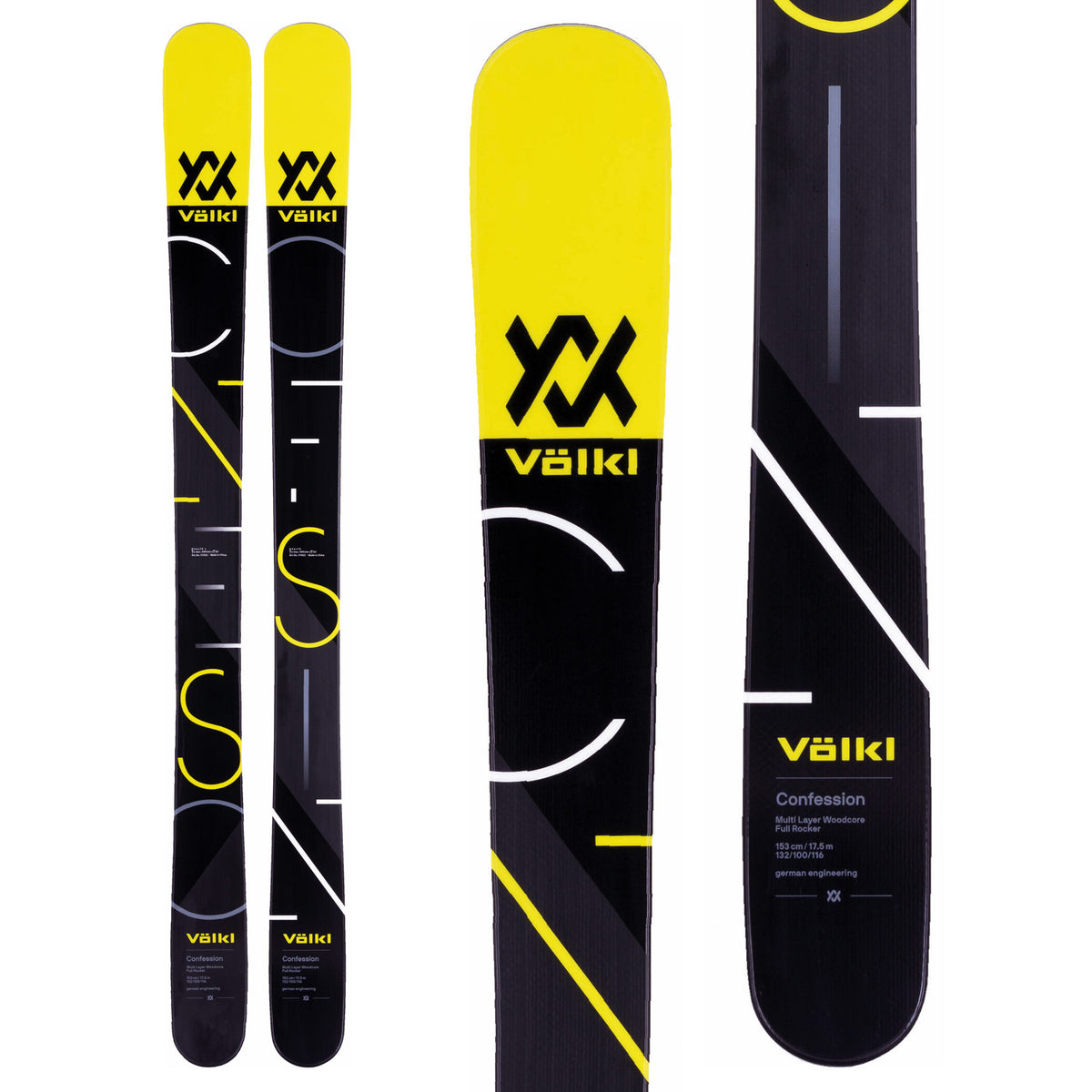 Volkl Confession Jr Skis - Boys' 2018