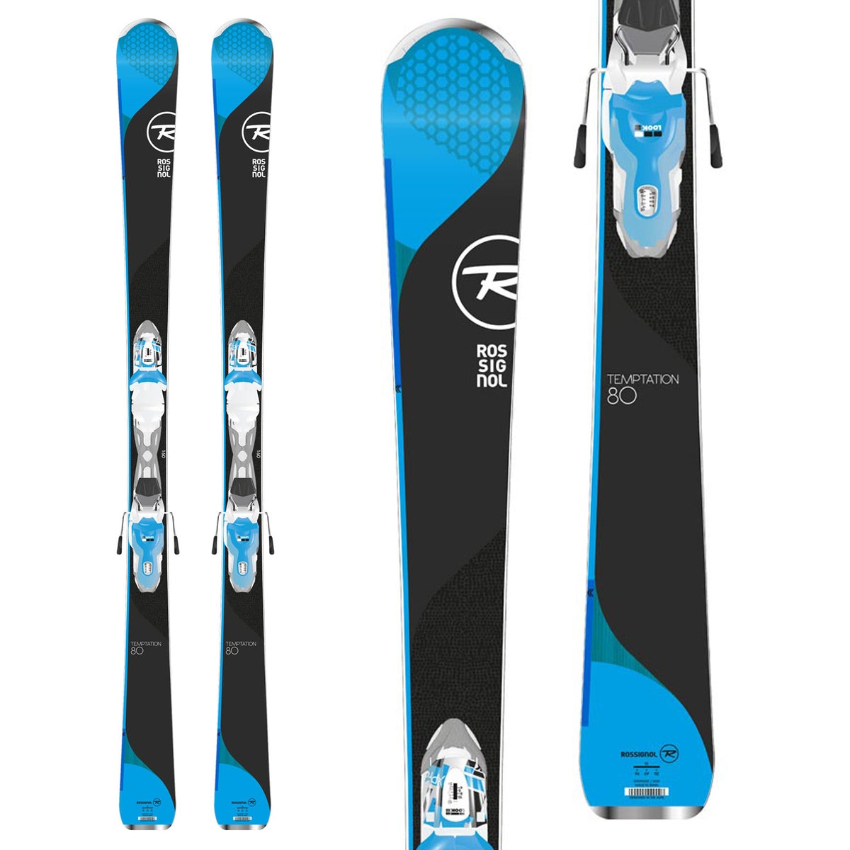 Rossignol Temptation 80 Skis + Xpress 11 Bindings - Women's 2018