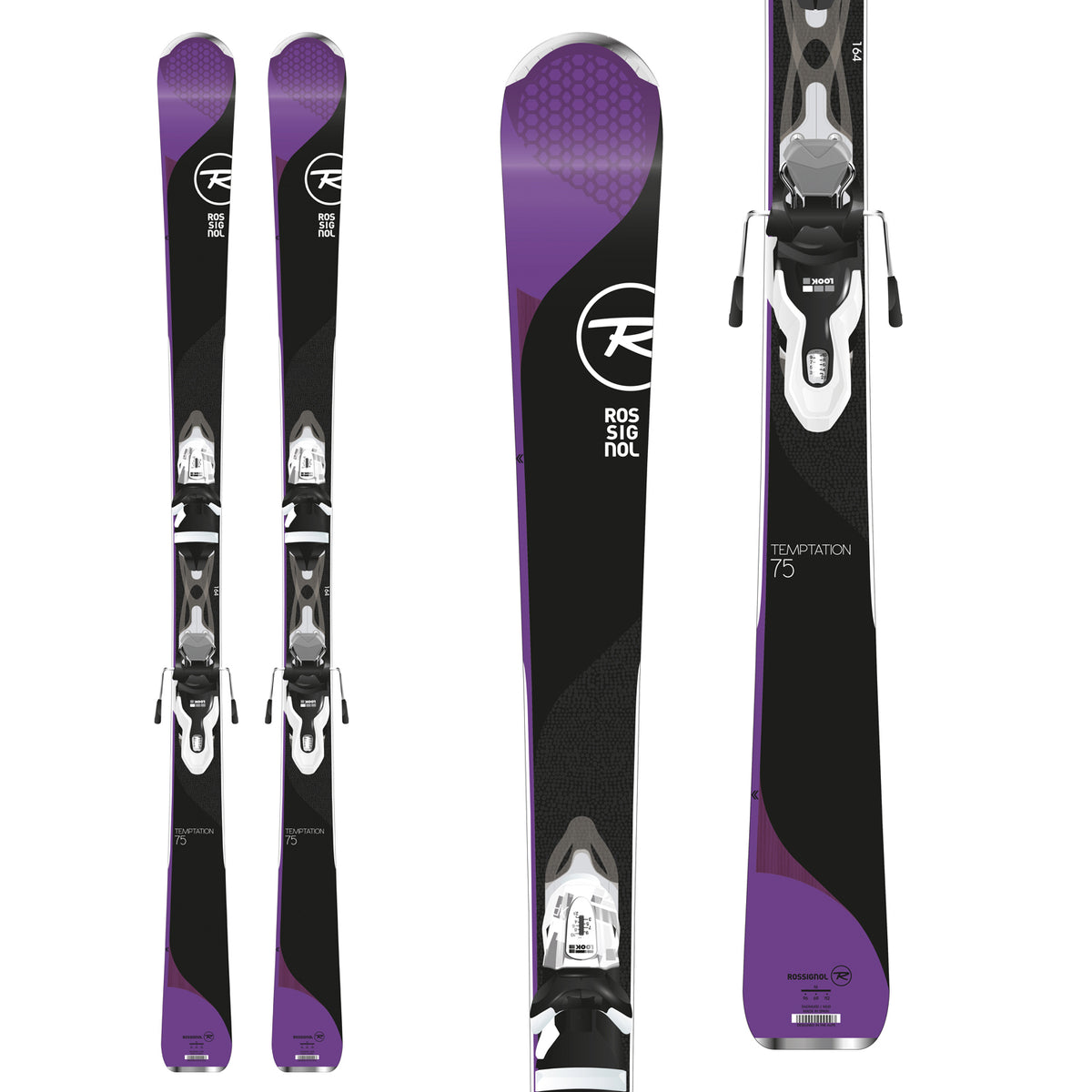 Rossignol Temptation 75 Skis + Xpress 10 Bindings - Women's 2018