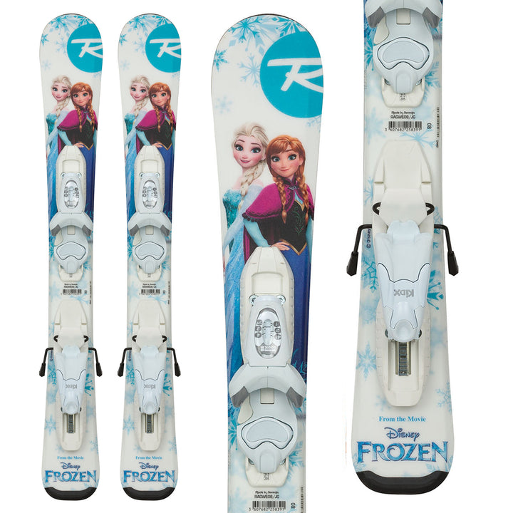 Rossignol Frozen Baby Skis + Kid-X 4 Bindings - Little Girls' 2018