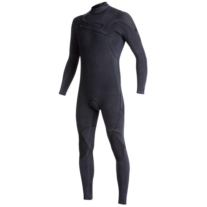 Quiksilver 4/3 Originals Monochrome GBS Asym Chest Zip Wetsuit Navy