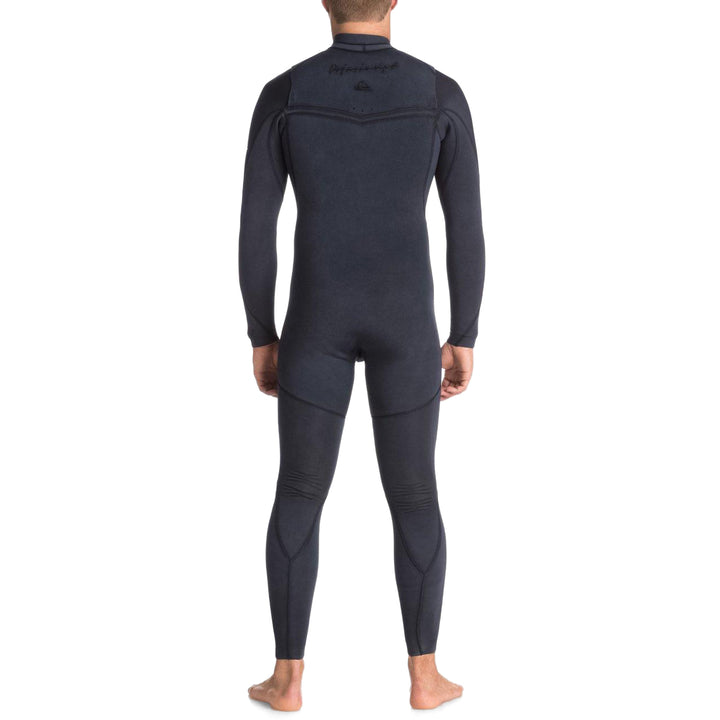 Quiksilver 4/3 Originals Monochrome GBS Asym Chest Zip Wetsuit Navy