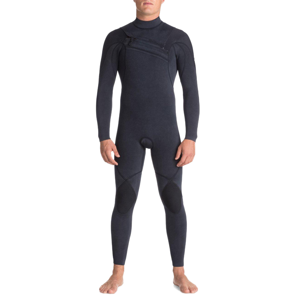 Quiksilver 4/3 Originals Monochrome GBS Asym Chest Zip Wetsuit Navy