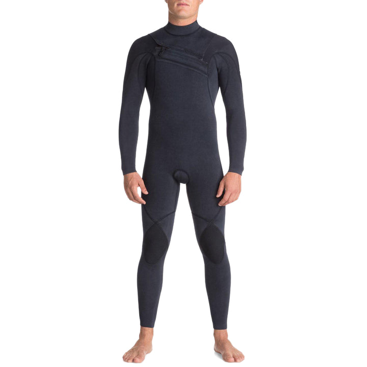 Quiksilver 4/3 Originals Monochrome GBS Asym Chest Zip Wetsuit Navy