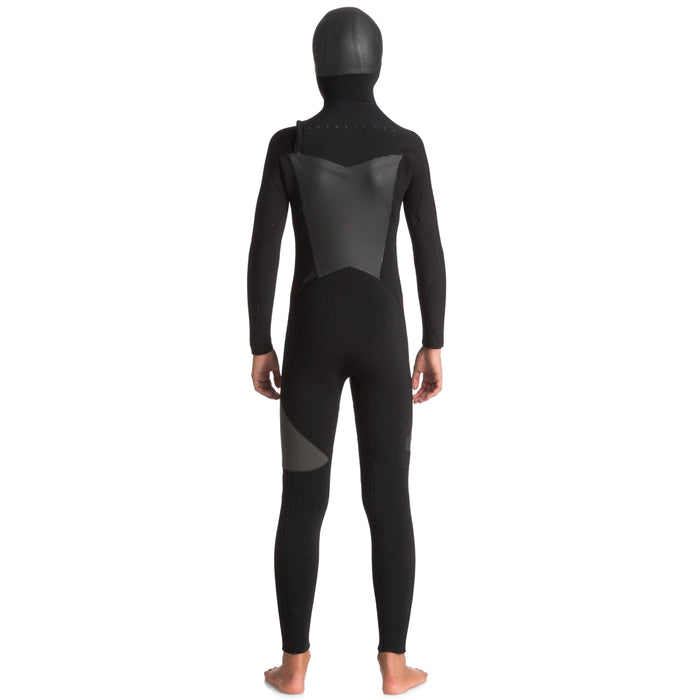 Quiksilver 5/4/3 Syncro Chest Zip GBS Hooded Wetsuit - Boys' Black/Jet Black