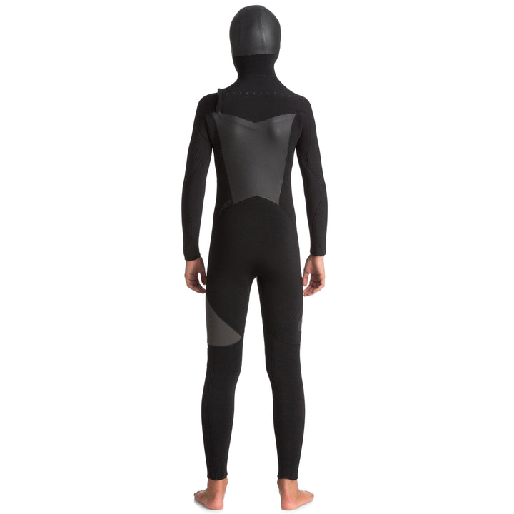 Quiksilver 5/4/3 Syncro Chest Zip GBS Hooded Wetsuit - Boys' Black/Jet Black