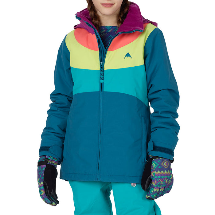 Burton Hart Jacket - Girls' Jaded/Grapeseed/Georgia Peach/Everglade