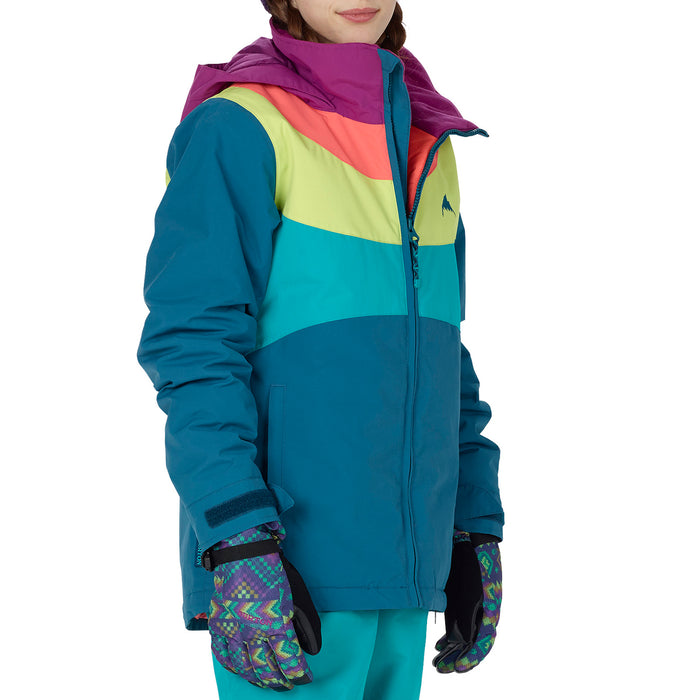 Burton Hart Jacket - Girls' Jaded/Grapeseed/Georgia Peach/Everglade