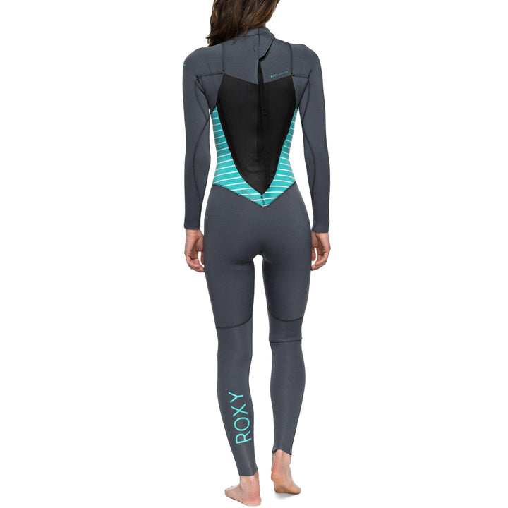 Roxy 3/2 Syncro GBS Back Zip Wetsuit - Women's Ash/Pistaccio