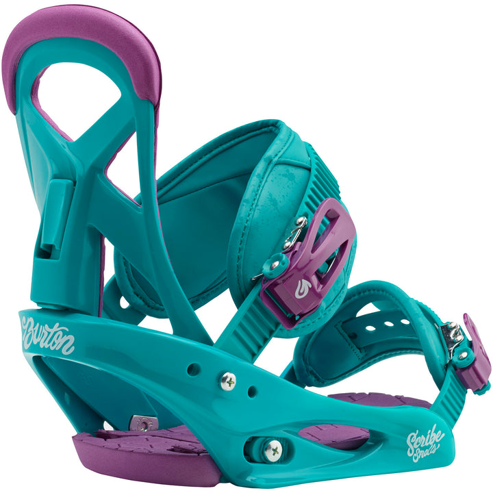Burton Scribe Smalls Snowboard Bindings - Girls' 2018 Frostberry