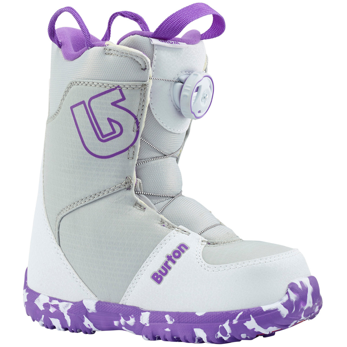 Burton Grom Boa Snowboard Boots - Big Kids' 2019 White/Purple