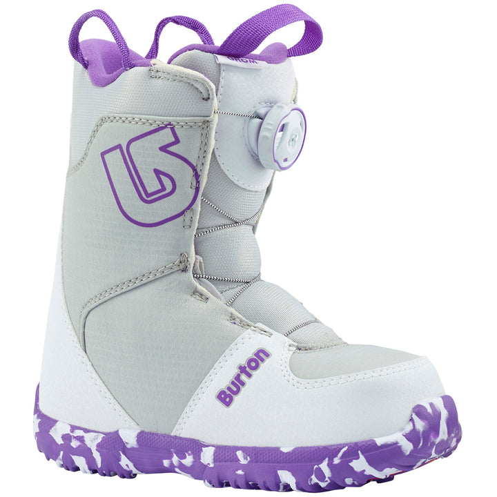 Burton Grom Boa Snowboard Boots - Big Kids' 2019 White/Purple