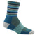 Darn Tough Stripe Micro Crew Cushion Socks - Women's Aqua Stripe