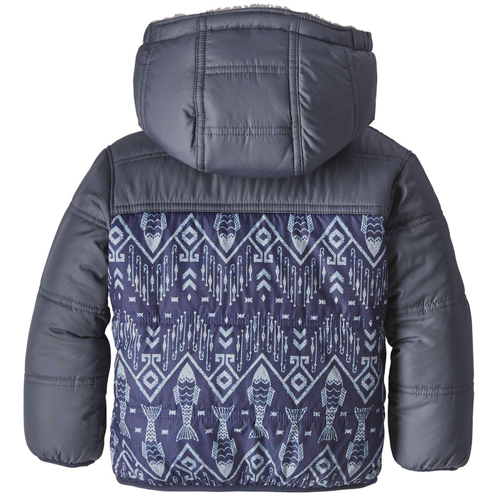 Patagonia Reversible Tribbles Hoodie - Toddler Boys' Indigo Fish: Navy Blue