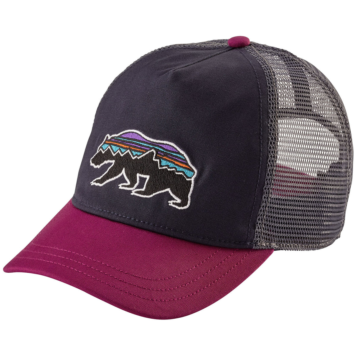 Patagonia Fitz Roy Bear Layback Trucker Hat - Women's Smolder Blue