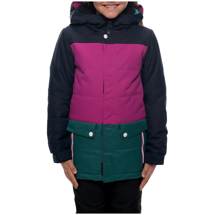 686 Lily Insulated Jacket - Girls' Navy Color Block