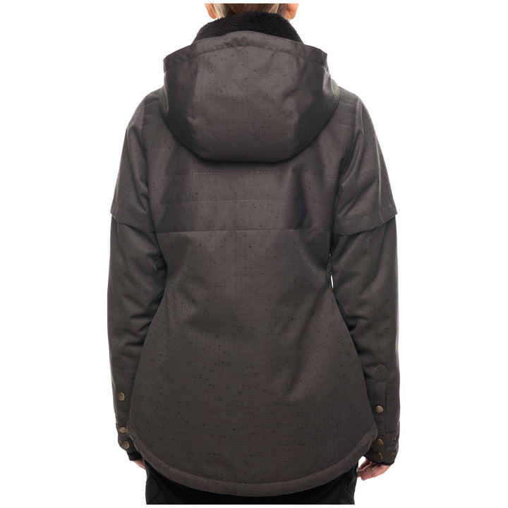 686 Rumor Insulated Jacket - Women's Charcoal Slub