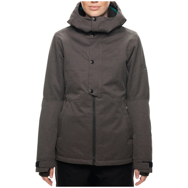 686 Rumor Insulated Jacket - Women's Charcoal Slub