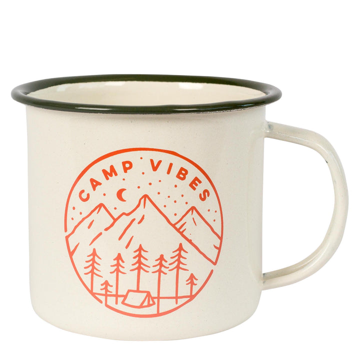 Poler Slumber Enamel Mug Off White