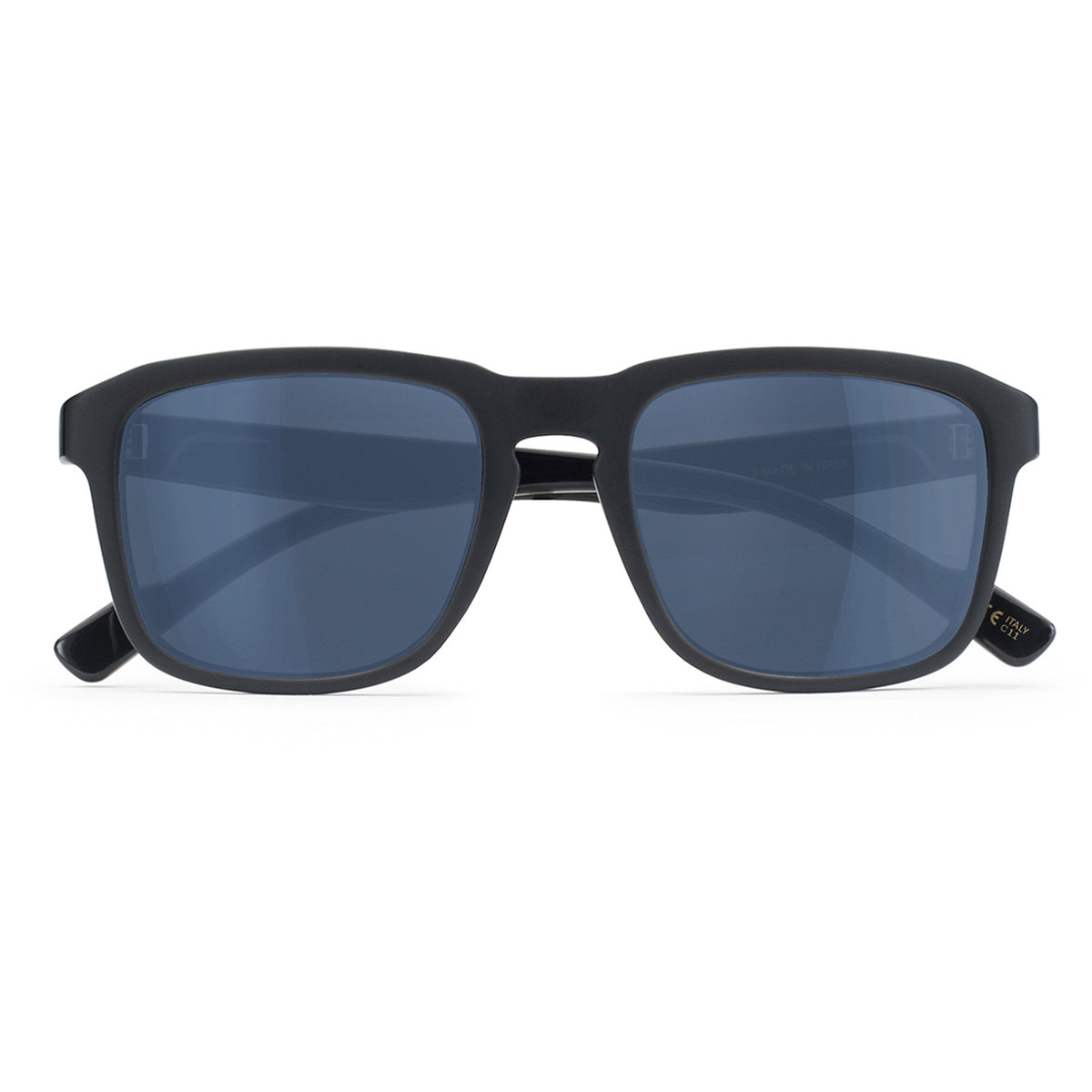 D'Blanc After Hours Sunglasses Flat Gloss Black/Cobalt Flash