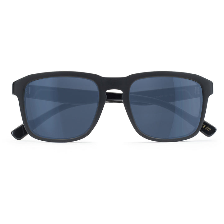 D'Blanc After Hours Sunglasses Flat Gloss Black/Cobalt Flash