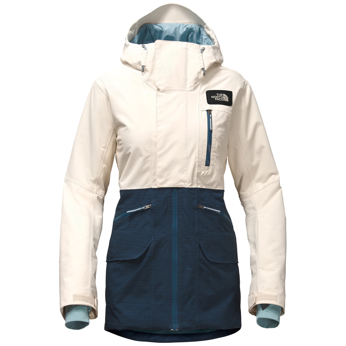The North Face Kras Parka - Women's Buttercream Ivory/Monterey Blue