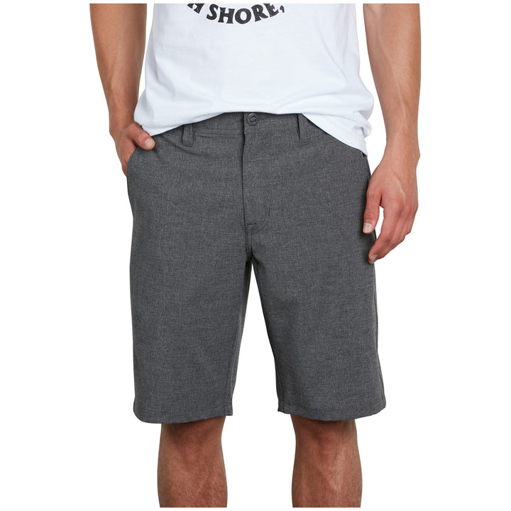 Volcom Frickin SNT Static Hybrid Shorts Charcoal Heather