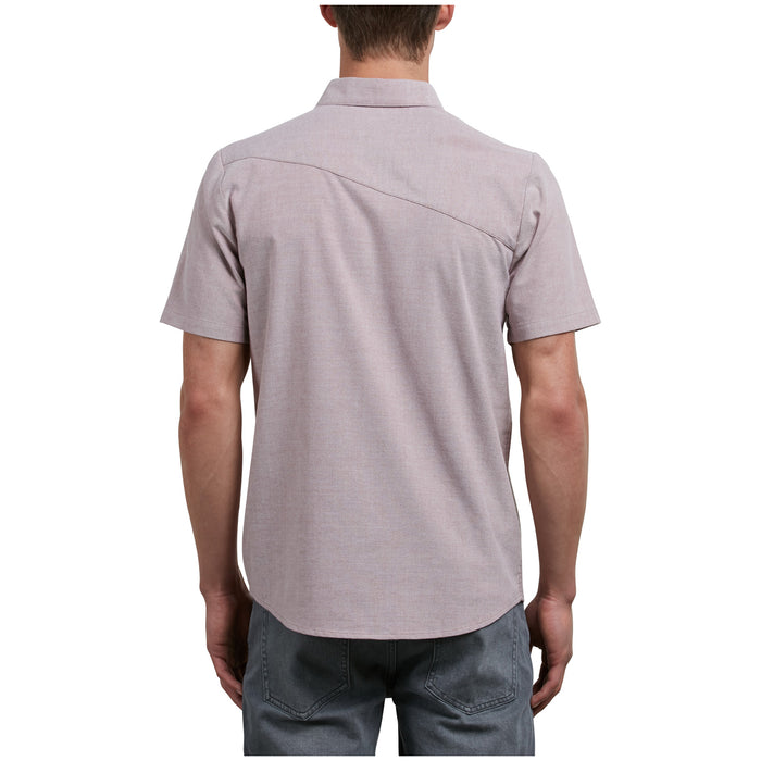 Volcom Everett Oxford Short-Sleeve Shirt Crimson