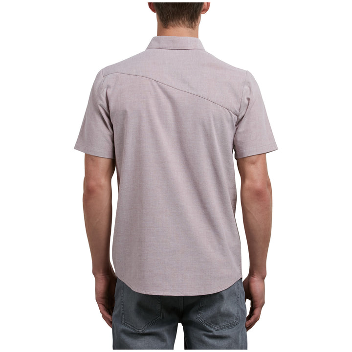 Volcom Everett Oxford Short-Sleeve Shirt Crimson