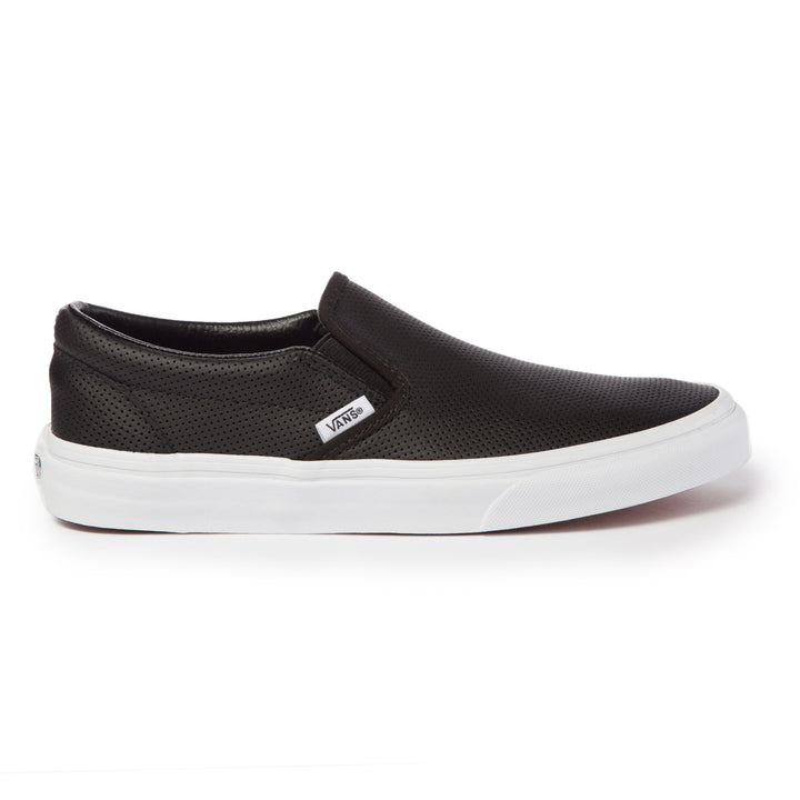 Vans Perf Leather Slip-On Shoes - Women's Black