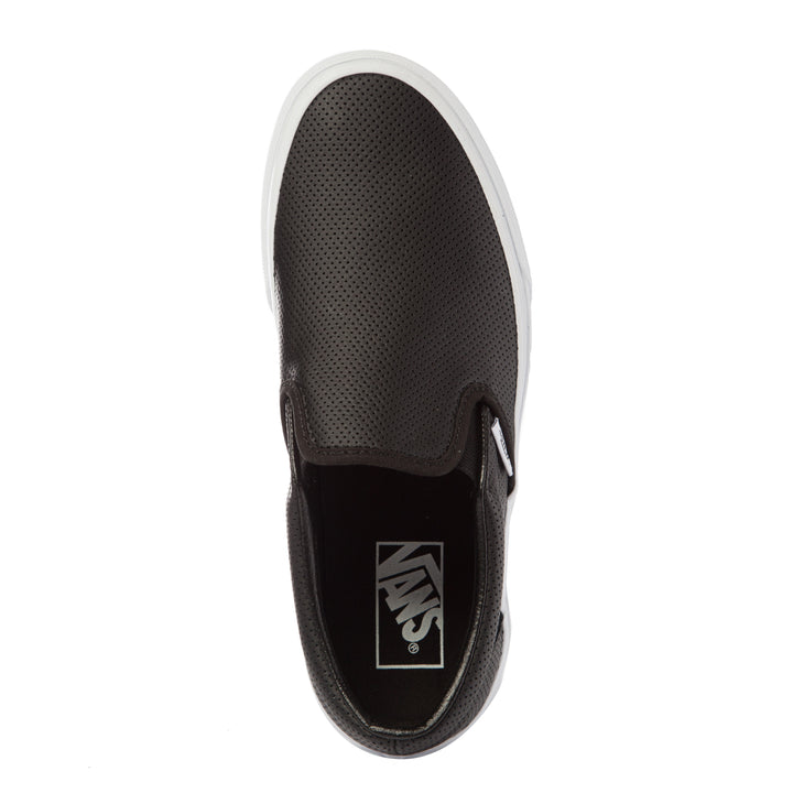 Vans Perf Leather Slip-On Shoes - Women's Black