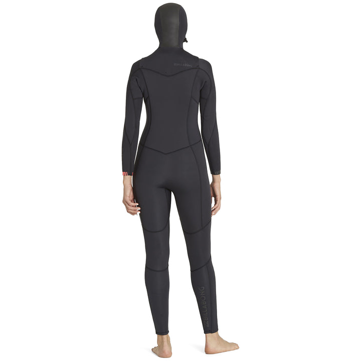 Billabong 5/4 Synergy Chest Zip Hooded Wetsuit - Women's Black Sands