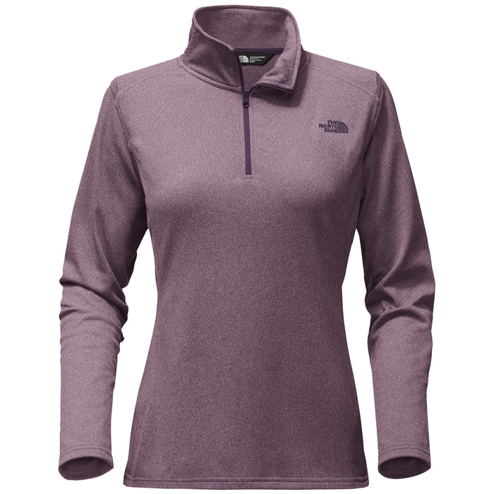 The North Face Tech Glacier 1/4 Zip Top - Women's Black Plum Heather
