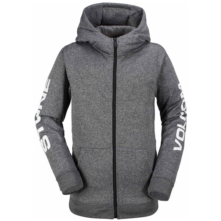 Volcom Krestova Fleece Hoodie - Big Boys' Heather Black