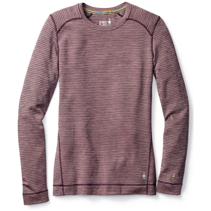 Smartwool Merino 250 Base Layer Pattern Crew Top - Women's Bordeaux
