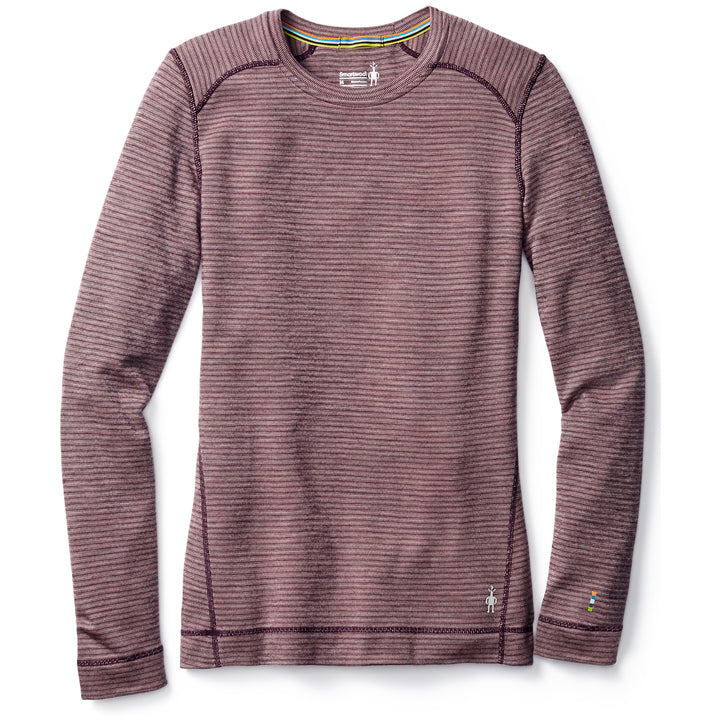 Smartwool Merino 250 Base Layer Pattern Crew Top - Women's Bordeaux