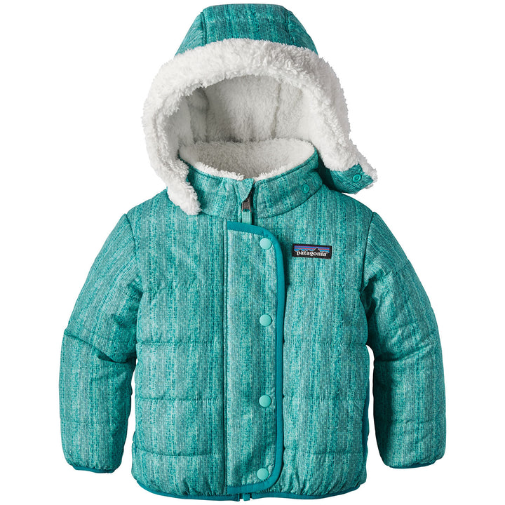 Patagonia Reversible Dream Song Hoodie - Toddler Girls' Downstream Dobby: Strait Blue