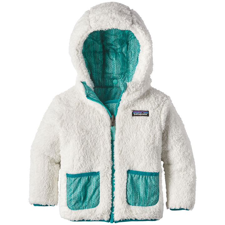 Patagonia Reversible Dream Song Hoodie - Toddler Girls' Downstream Dobby: Strait Blue
