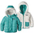 Patagonia Reversible Dream Song Hoodie - Toddler Girls' Downstream Dobby: Strait Blue