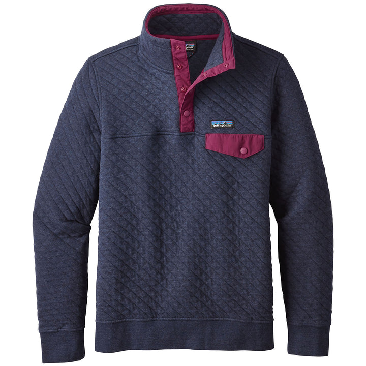 Patagonia Cotton Quilted Snap-T Pullover - Women's Navy Blue