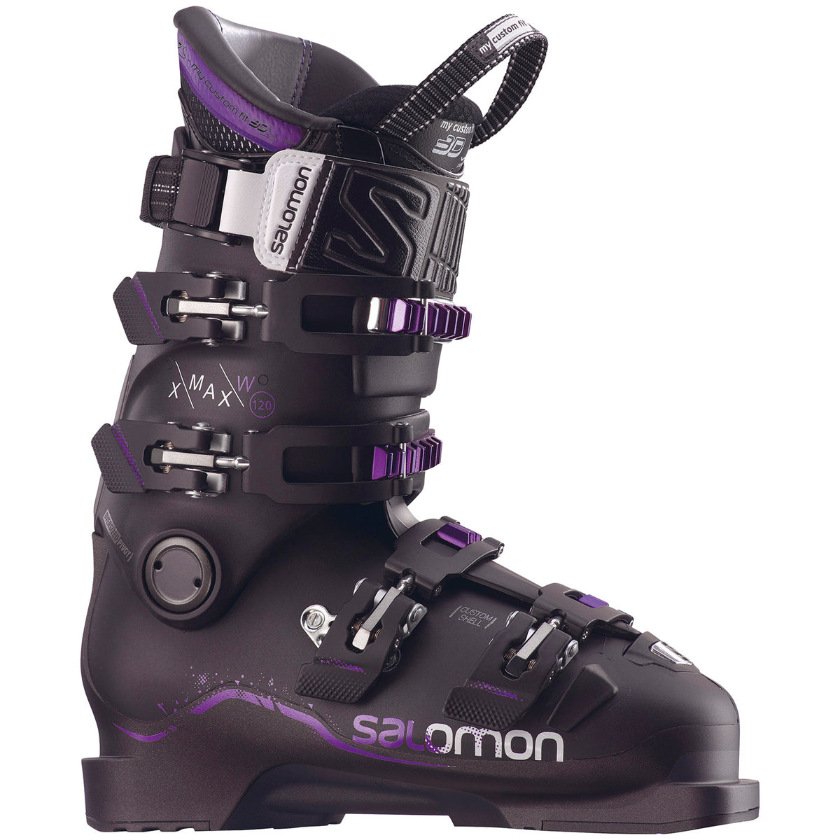 Salomon X Max 120 W Ski Boots - Women's 2018 Metallic Black/Black/Purple