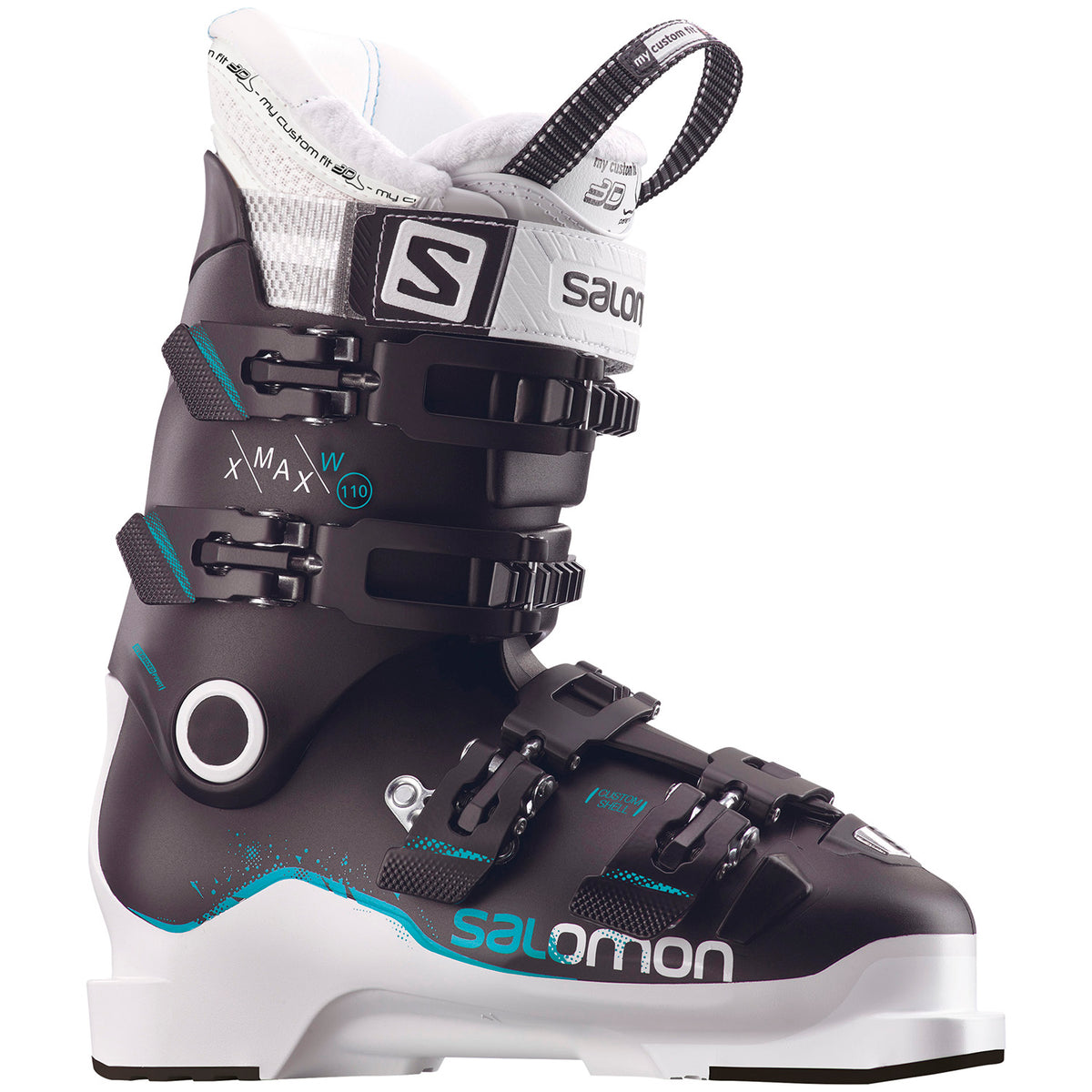 Salomon X Max 110 W Ski Boots - Women's 2018 Black / White / Topaz Green