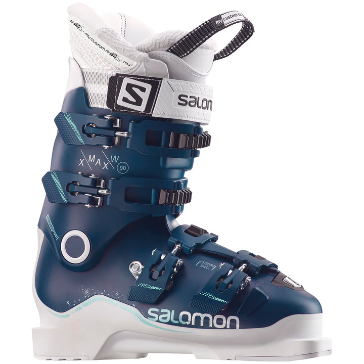 Salomon X Max 90 W Ski Boots - Women's 2018 Petrol Blue/White/Light Green