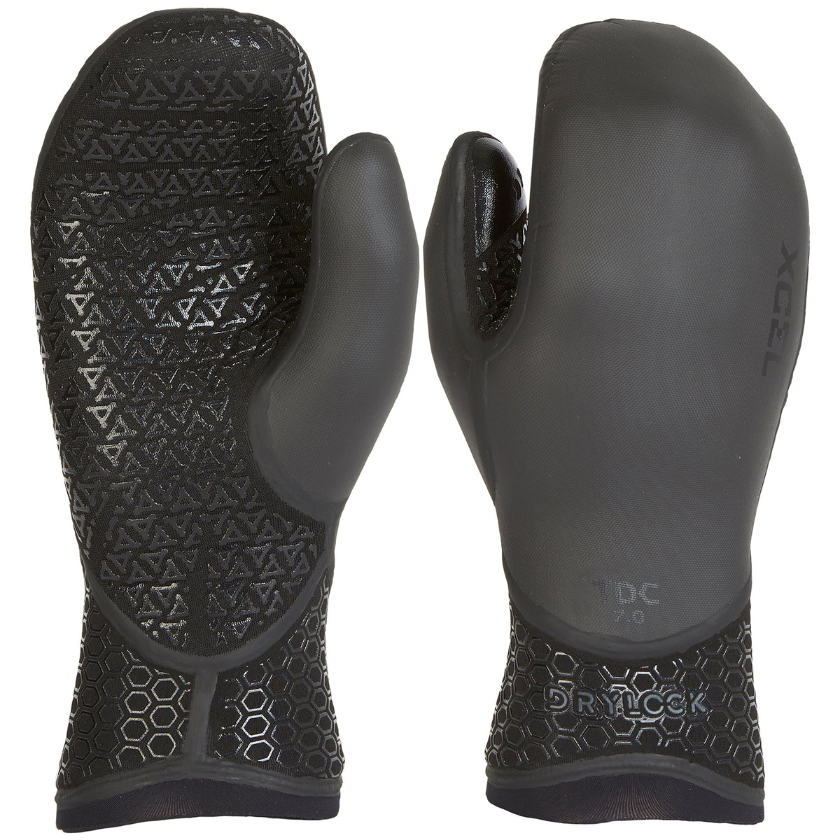 XCEL 7mm Drylock Texture Skin Wetsuit Mittens Black