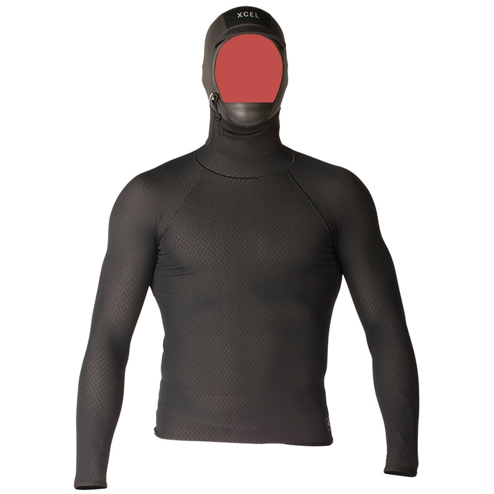 XCEL Celliant Jacquard Shirt with 2mm G&B Hood Black